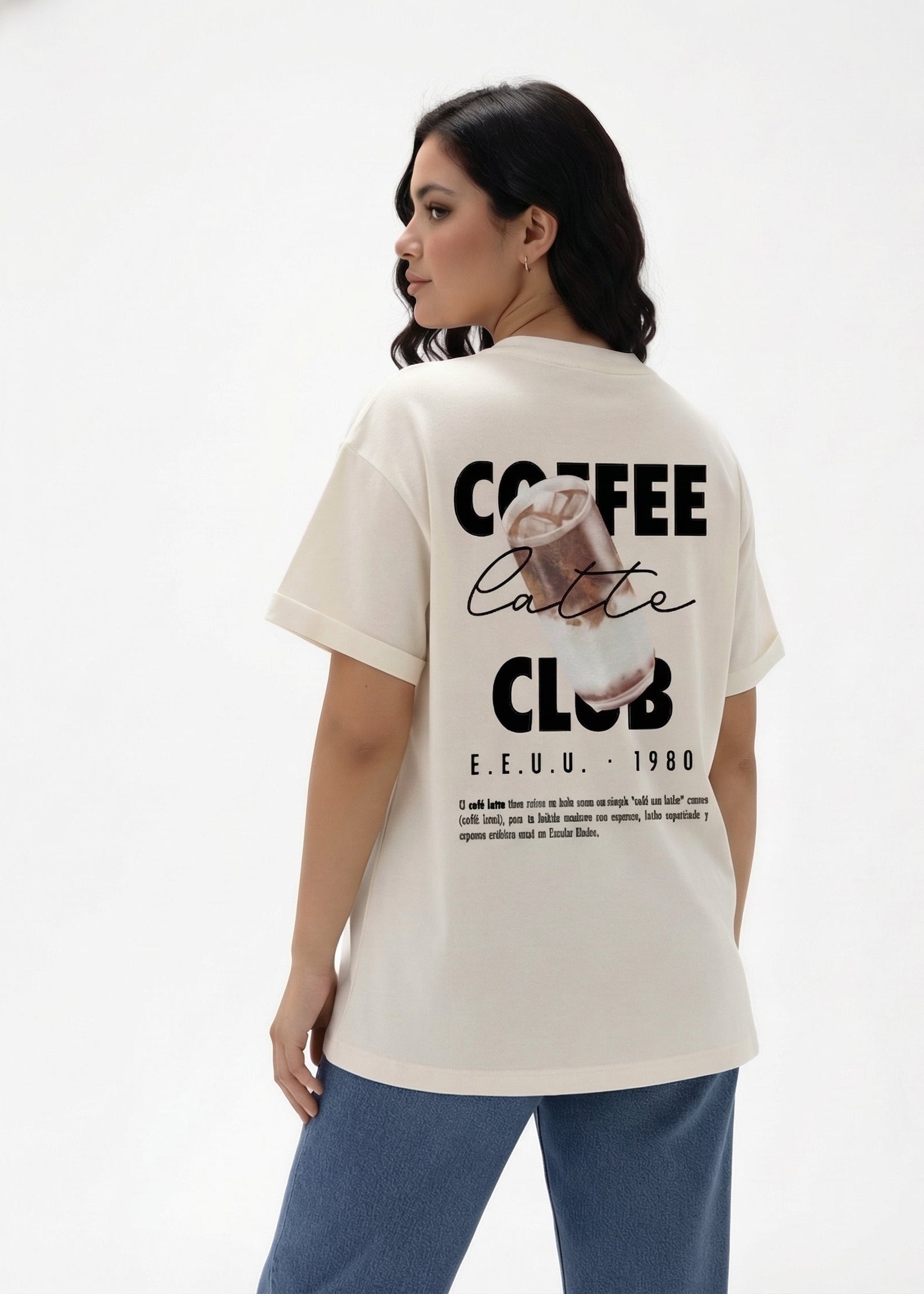 Camiseta OVERSIZE para Mujer Ref. COFFEE CLUB
