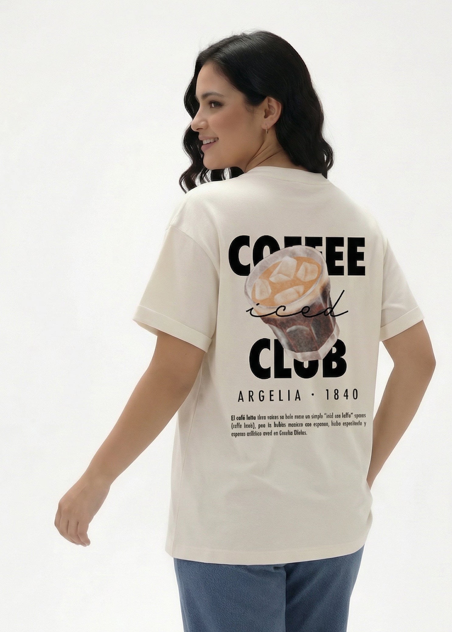 Camiseta OVERSIZE para Mujer Ref. COFFEE CLUB