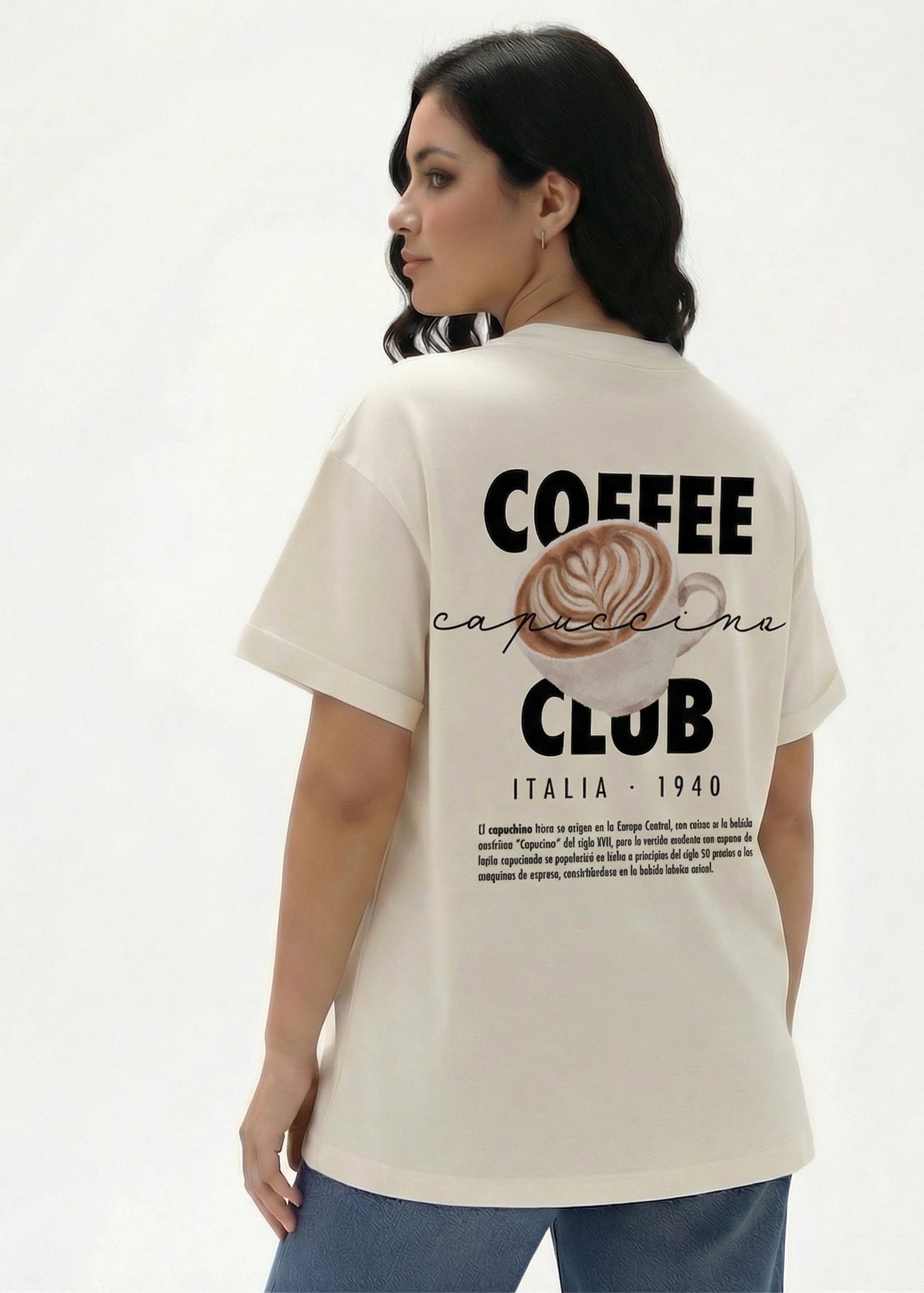 Camiseta OVERSIZE para Mujer Ref. COFFEE CLUB